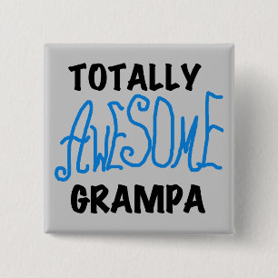 Blått Grampa T-shirts och gåvor av totalt Fantasti Knapp