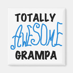 Blått Grampa T-shirts och gåvor av totalt Fantasti Magnet
