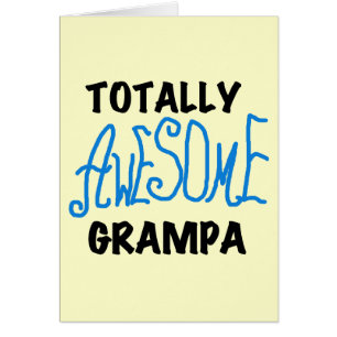 Blått Grampa T-shirts och gåvor av totalt Fantasti OBS Kort