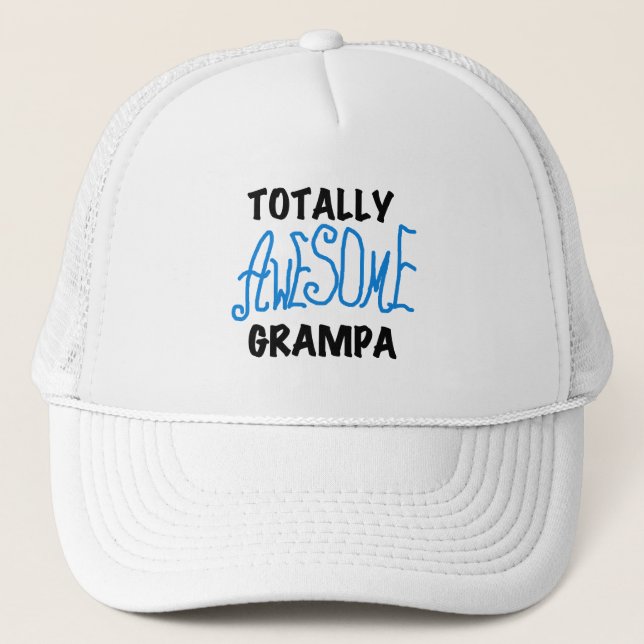 Blått Grampa T-shirts och gåvor av totalt Fantasti Truckerkeps (Framsida)