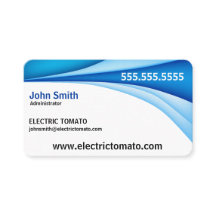 Blått gränsar den dekorativa visitkorten