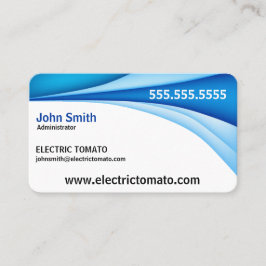 Blått gränsar den dekorativa visitkorten visitkort