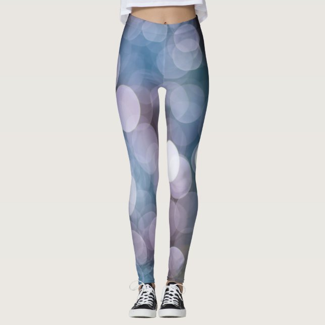 Blått grått, abstraktens bakgrund. leggings (Framsida)