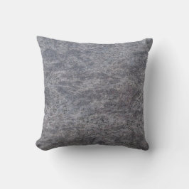 Blått Grått-beskuren marmor, texturerad beklädnad Kudde