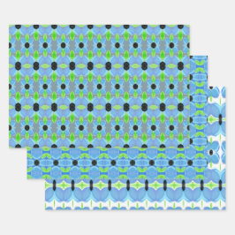 Blått Grått Grönt och vit Snyggt