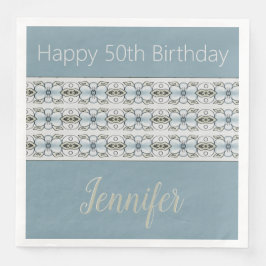 Blått Grått och Grönt Pappersservett