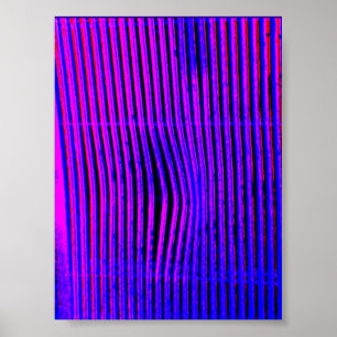 Blått grinar poster