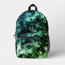 Blått/Grönt Abstrakt Tumbling Vatten