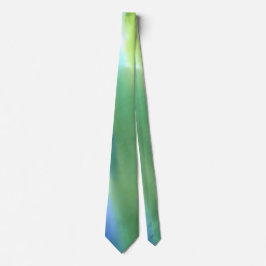 Blått Grönt Aurora Neck Tie Slips