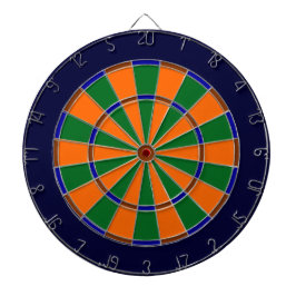 Blått, Grönt, Brunt och Orange Dartboard i Metall Piltavla