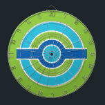 Blått/Grönt Circles anpassningsbar dart board Piltavla<br><div class="desc">Lägg till egen text/bild om du vill. Se min butik för fler artiklar med den här designen.</div>