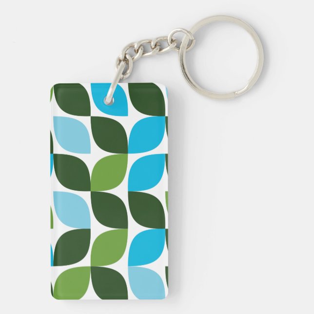 Blått, grönt, coola, trendig, modern abstrakt (Baksidan)