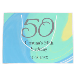 Blått grönt grått 50 födelsedagskalender, lägg til