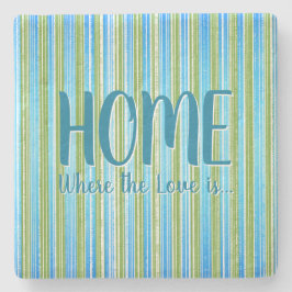 Blått, Grönt och Underlägg av vit Rand Stone