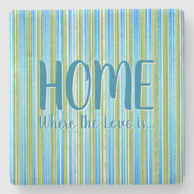 Blått, Grönt och Underlägg av vit Rand Stone (Framsidan)