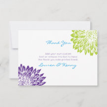 Blått grönt, purpurfärgade morsatackkort