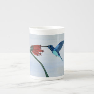 Blått- & gröntHummingbird Benporslin Mugg