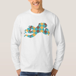 Blått & gul Argyle bläckfisk T Shirt