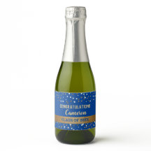 Blått Guld-Grattisen Student-Namn år