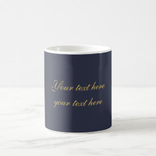 Blått Guld Professionell Trendig Minimalistisk Ege Kaffemugg