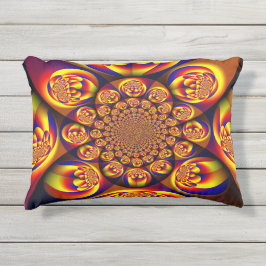 Blått, Gult, Guld Mini Spheres Utomhuskudde