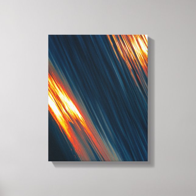 blått, gult och brunväggsdekaler 2 canvastryck (Framsida)