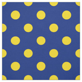 Blått Gult Polka dots Textil