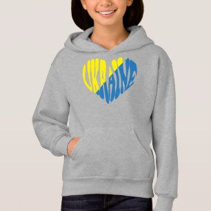 BLÅTT & GULT UKRAINSKT HJÄRTA T SHIRT