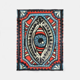 Blått Gypsi Fleecefilt