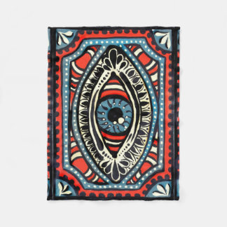 Blått Gypsi Fleecefilt