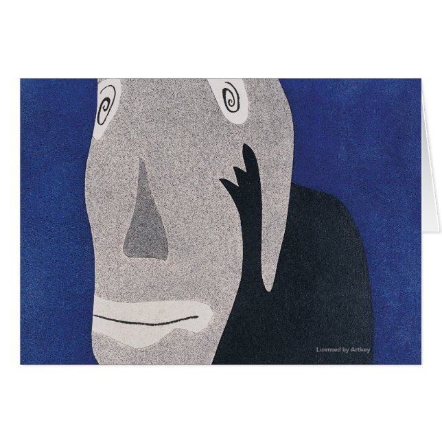 Blått Hälsningskort (Framsidan Horizontal)