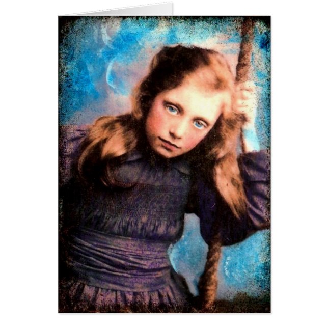 Blått Hälsningskort (Framsidan)