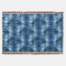 Blått hammeriserat böjt glas - repetition filt