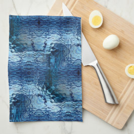 Blått hammeriserat böjt glas - repetition kökshandduk
