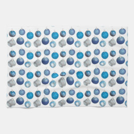 Blått handduk för prydnadsköks- och kökshanddukar