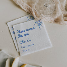 Blått här kommer barnskåran Son Hand plockade