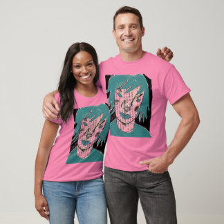 blått hår t-shirt