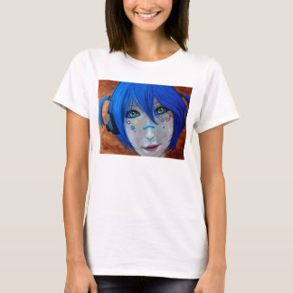 Blått Harajuku T-shirt