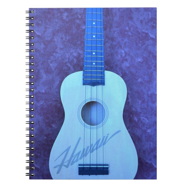 Blått Hawaii Anteckningsbok Med Spiral (Framsidan)