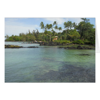 Blått Hawaii Hälsningskort