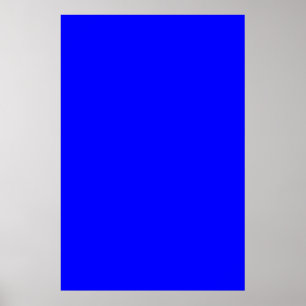 Blått heldragen Royal Färg-bakgrund Poster
