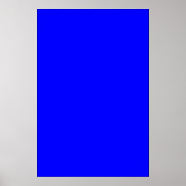 Blått heldragen Royal Färg-bakgrund Poster (Framsidan)