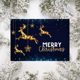 Blått Helgdag-kort för modern renhet i Guld Helgkort