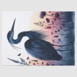 Blått Heron Watercolor-papper