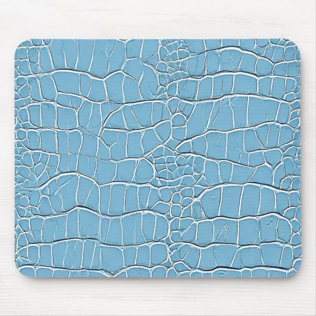Blått himmel läder skrivbord lugn modern kontor musmatta (Framsidan)