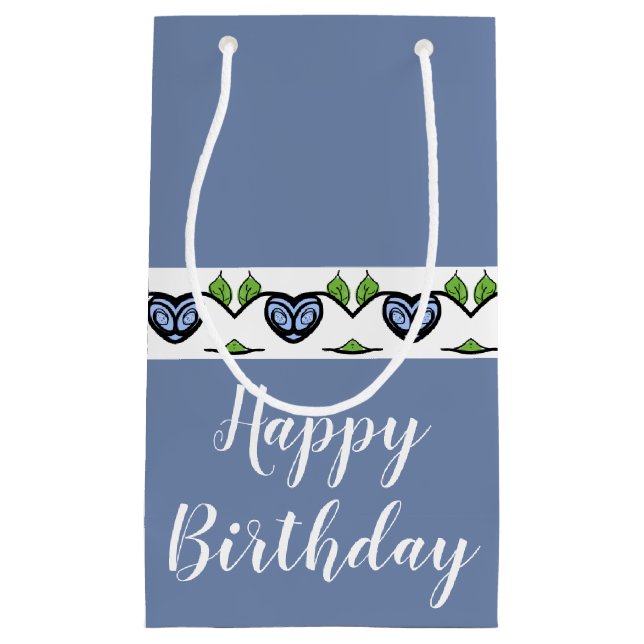 Blått hjärta i centrum (Framsidan)