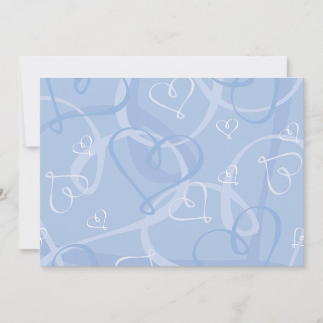 Blått hjärta mönster (Framsida)