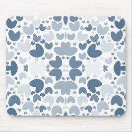 Blått hjärta musmatta