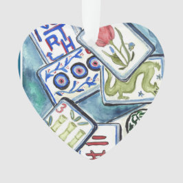 Blått hjärta, ornament