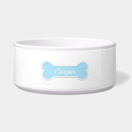 Blått hundben med anpassat namn på husdjur